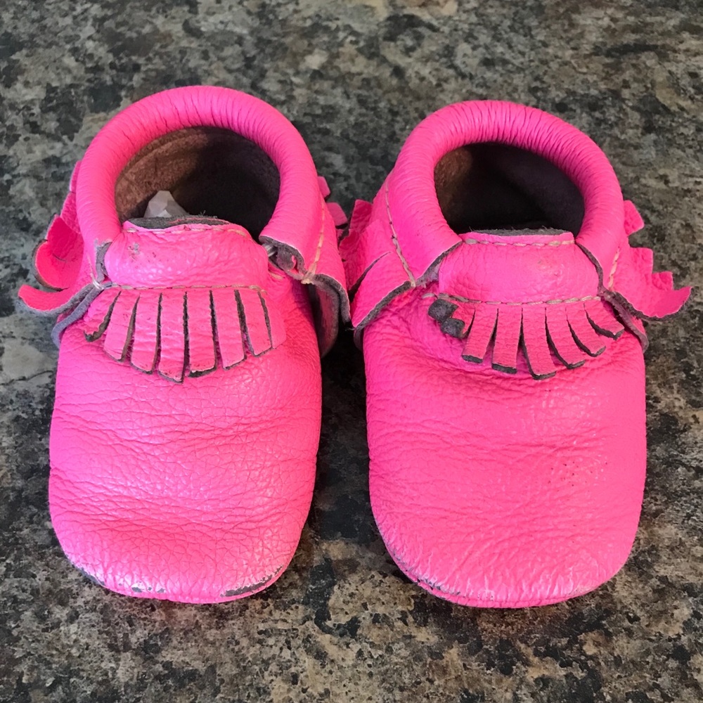 Freshly Picked Neon Pink Moccs